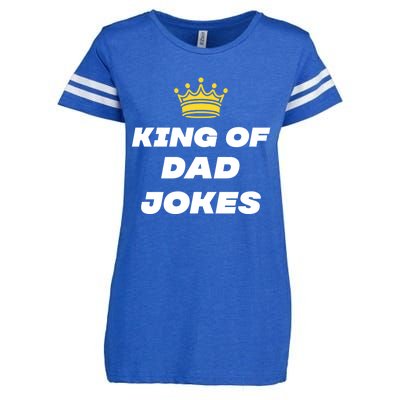 King Of Dad Jokes Funny Gift Enza Ladies Jersey Football T-Shirt