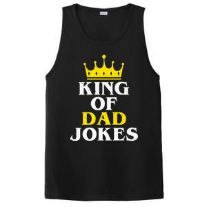 King Of Dad Jokes Funny Puns Rad Jokes Humorous Dad Jokes Cute Gift PosiCharge Competitor Tank