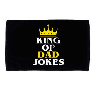 King Of Dad Jokes Funny Puns Rad Jokes Humorous Dad Jokes Cute Gift Microfiber Hand Towel