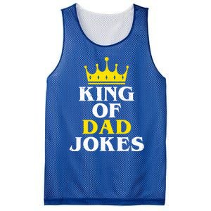 King Of Dad Jokes Funny Puns Rad Jokes Humorous Dad Jokes Cute Gift Mesh Reversible Basketball Jersey Tank