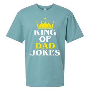 King Of Dad Jokes Funny Puns Rad Jokes Humorous Dad Jokes Cute Gift Sueded Cloud Jersey T-Shirt