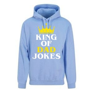 King Of Dad Jokes Funny Puns Rad Jokes Humorous Dad Jokes Cute Gift Unisex Surf Hoodie