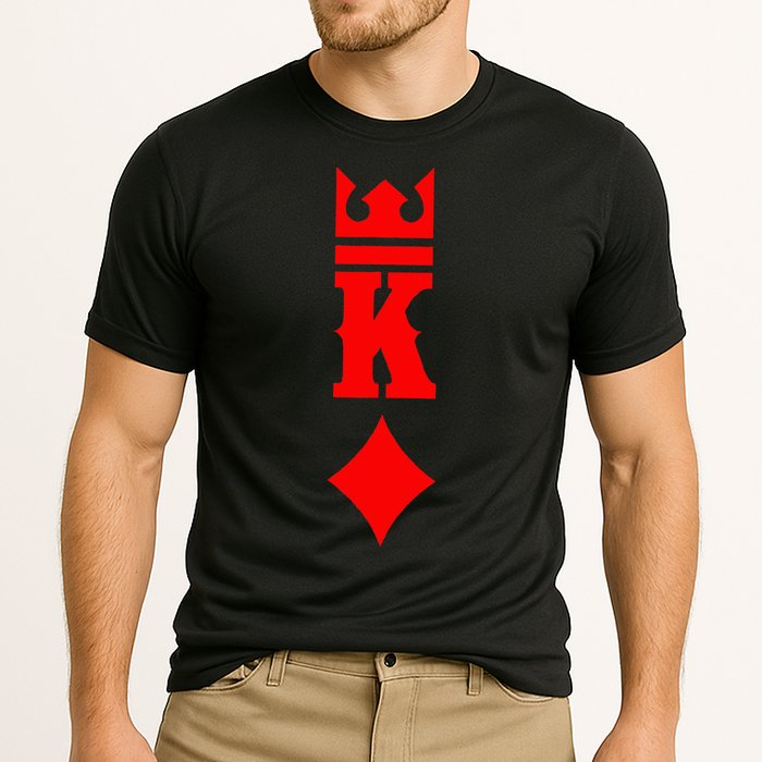 King Of Diamonds Halloween Playing Cards Cooling Performance Crew T-Shirt