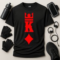 King Of Diamonds Halloween Playing Cards Cooling Performance Crew T-Shirt