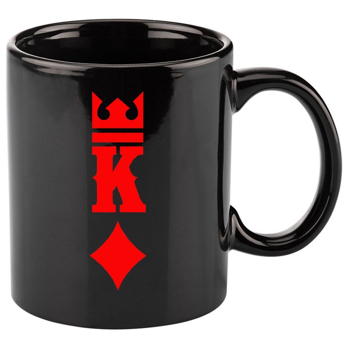 King Of Diamonds Halloween Playing Cards 11oz C Handle Ceramic Mug