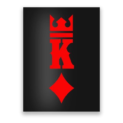 King Of Diamonds Halloween Playing Cards Poster