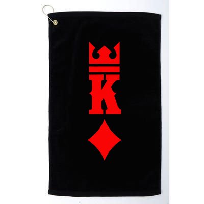 King Of Diamonds Halloween Playing Cards Golf Towel