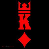 King Of Diamonds Halloween Playing Cards Womens T-Shirt