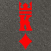 King Of Diamonds Halloween Playing Cards Cotton Canvas Backpack