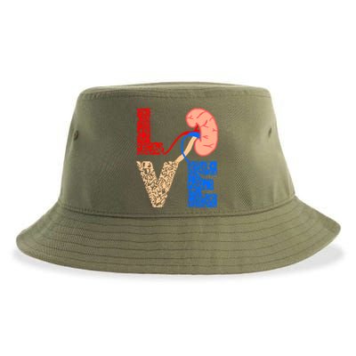 Kidney Organ Donation Love Dialysis Patients Nurse Nursing Gift Sustainable Bucket Hat