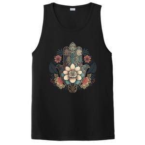 Khamsah Or Flower Hand Of Fatima On Floral Hamsa Hand PosiCharge Competitor Tank