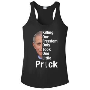 Killing Our Freedom Only Took One Little Prick Anti Faucci Ladies PosiCharge Competitor Racerback Tank