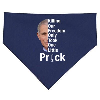 Killing Our Freedom Only Took One Little Prick Anti Faucci USA-Made Doggie Bandana