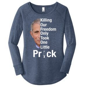 Killing Our Freedom Only Took One Little Prick Anti Faucci Women's Perfect Tri Tunic Long Sleeve Shirt