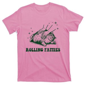 Kitten Owner Funny Rolling Fatties Cat Funny Cute Cat Lover T-Shirt