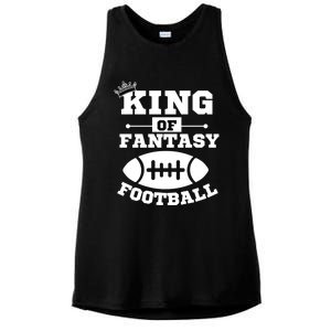 King Of Fantasy Football/ Funny Fantasy Football Ladies PosiCharge Tri-Blend Wicking Tank