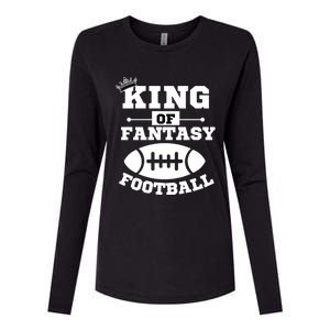 King Of Fantasy Football/ Funny Fantasy Football Womens Cotton Relaxed Long Sleeve T-Shirt