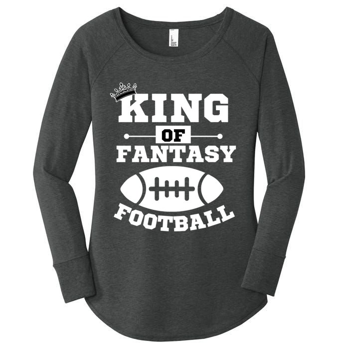 King Of Fantasy Football/ Funny Fantasy Football Women's Perfect Tri Tunic Long Sleeve Shirt