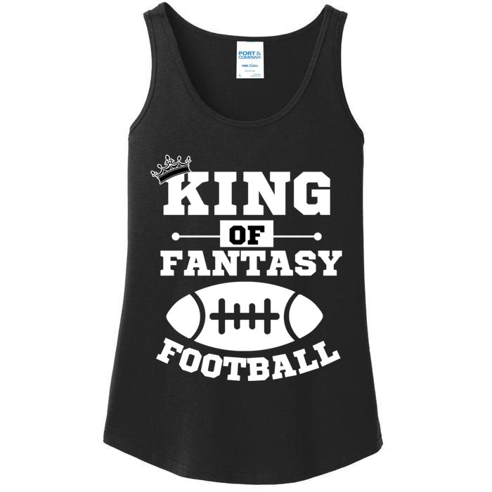 King Of Fantasy Football/ Funny Fantasy Football Ladies Essential Tank