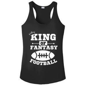 King Of Fantasy Football/ Funny Fantasy Football Ladies PosiCharge Competitor Racerback Tank