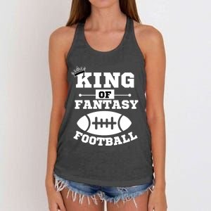 King Of Fantasy Football/ Funny Fantasy Football Women's Knotted Racerback Tank