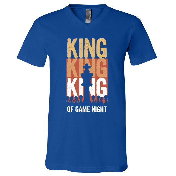 King Of Game Night Gift V-Neck T-Shirt