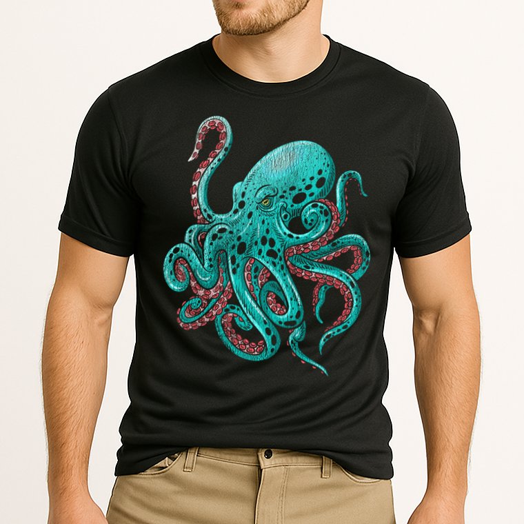 Kraken Octopus Gift Cooling Performance Crew T-Shirt
