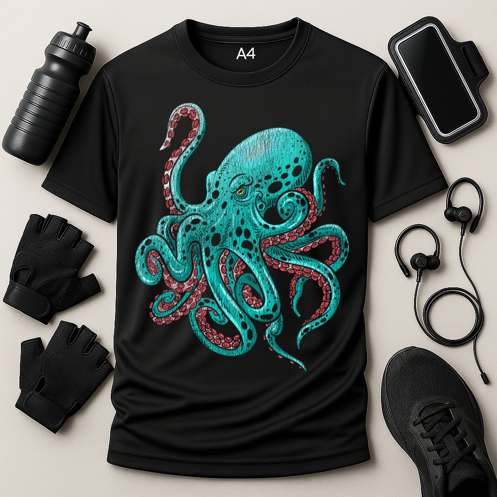Kraken Octopus Gift Cooling Performance Crew T-Shirt