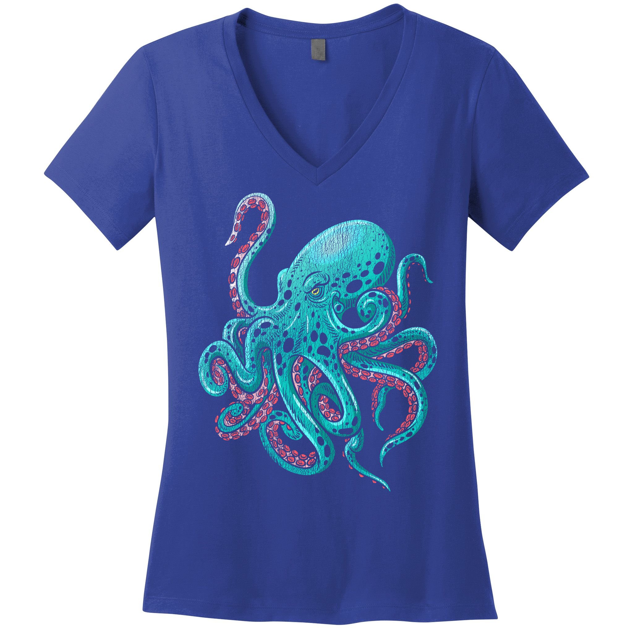 Kraken Octopus Gift Women's V-Neck T-Shirt