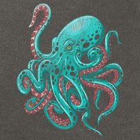 Kraken Octopus Gift Cotton Canvas Backpack