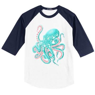 Kraken Octopus Gift Baseball Sleeve Shirt