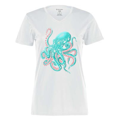 Kraken Octopus Gift Women's Momentum V-Neck T-Shirt