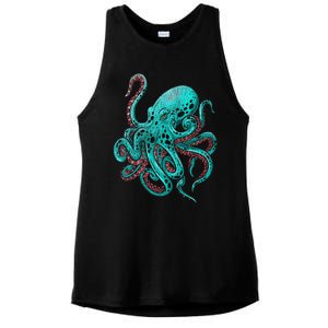 Kraken Octopus Gift Ladies PosiCharge Tri-Blend Wicking Tank