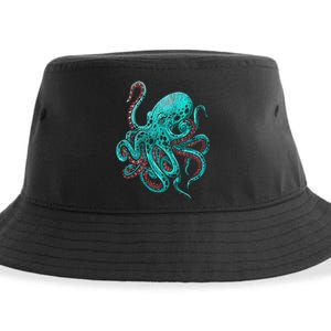 Kraken Octopus Gift Sustainable Bucket Hat