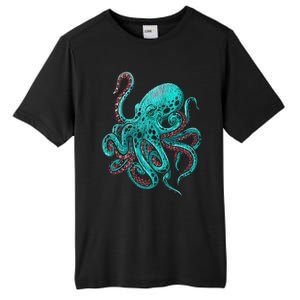 Kraken Octopus Gift Tall Fusion ChromaSoft Performance T-Shirt