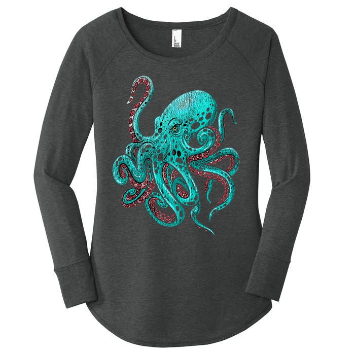 Kraken Octopus Gift Women's Perfect Tri Tunic Long Sleeve Shirt