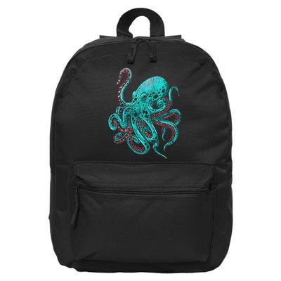 Kraken Octopus Gift 16 in Basic Backpack