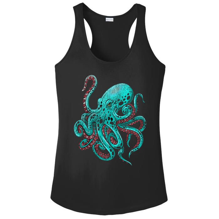 Kraken Octopus Gift Ladies PosiCharge Competitor Racerback Tank