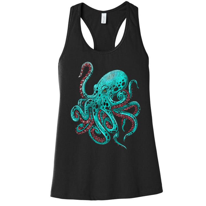 Kraken Octopus Gift Women's Racerback Tank