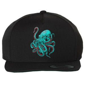 Kraken Octopus Gift Wool Snapback Cap