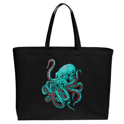 Kraken Octopus Gift Cotton Canvas Jumbo Tote