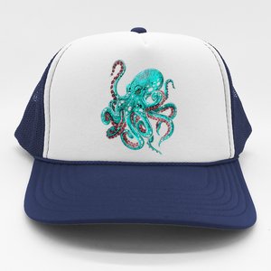 Kraken Octopus Gift Trucker Hat