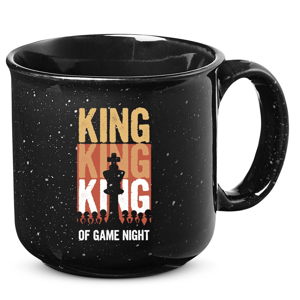 King Of Game Night Funny Gift 15oz Campfire Ceramic Mug