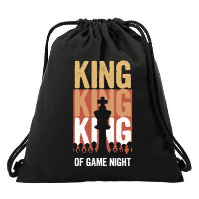 King Of Game Night Funny Gift Drawstring Bag