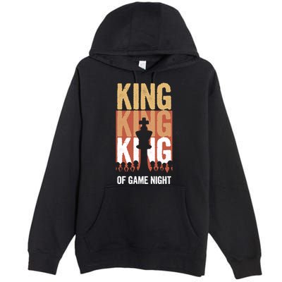 King Of Game Night Funny Gift Premium Pullover Hoodie