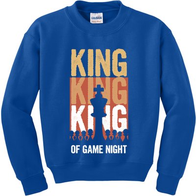 King Of Game Night Funny Gift Kids Sweatshirt