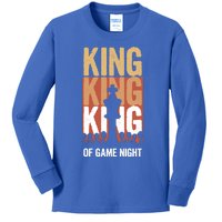 King Of Game Night Funny Gift Kids Long Sleeve Shirt