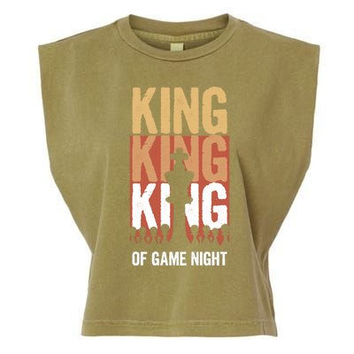 King Of Game Night Funny Gift Garment-Dyed Women's Muscle Tee