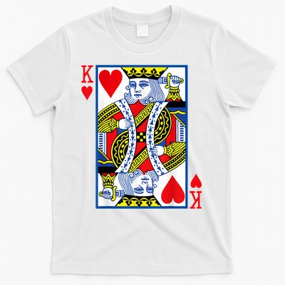 King Of Hearts Costume Playing Card Poker T-Shirt