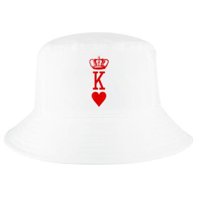 King Of Hearts Vintage Crown Engraving Card Cool Comfort Performance Bucket Hat